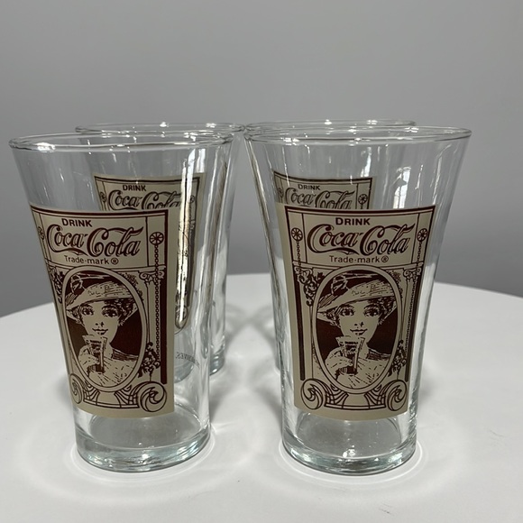 Coca Cola Glasses 16oz Victorian Lady Archives Coca Cola Company advertising - Picture 12 of 14